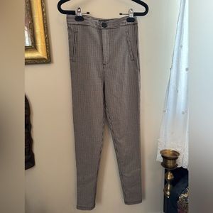 Zara houndstooth slim pant. Size 2